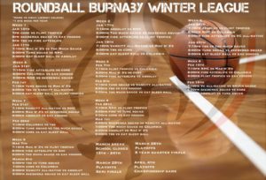 roundball burnaby league schedule