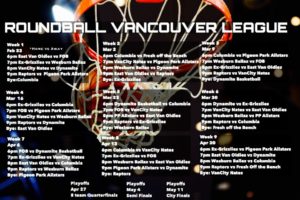 roundball vancouver league schedule